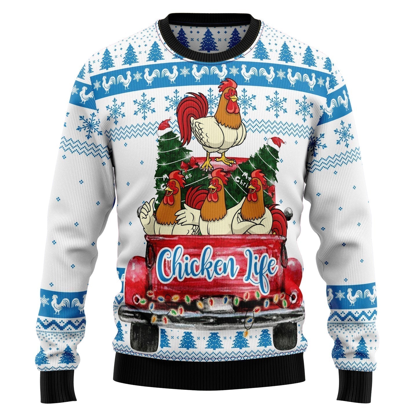 Chicken Life Ugly Christmas Sweater For Men & Women Christmas Gift Sweater US14676 - WeCustomit