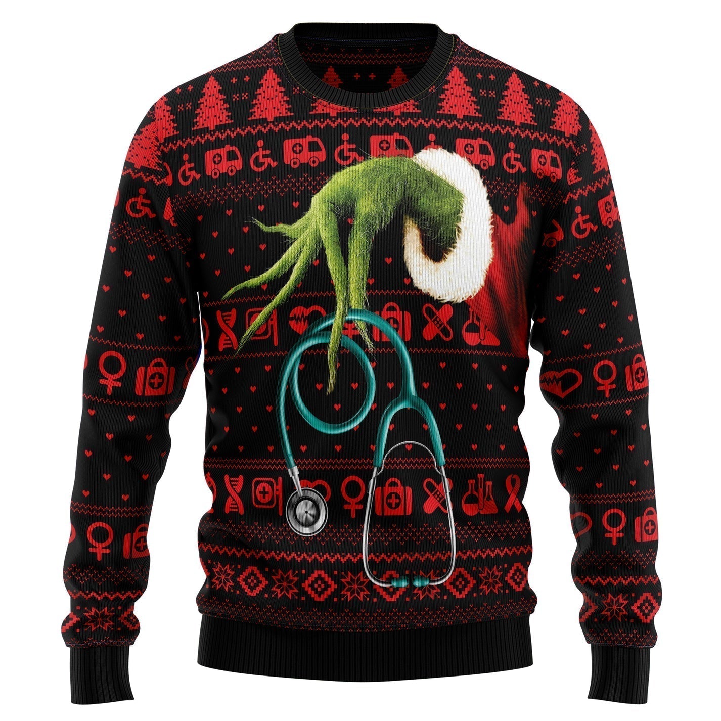 For Nurse Ugly Christmas Sweater For Men & Women Christmas Gift Sweater US1523 - WeCustomit
