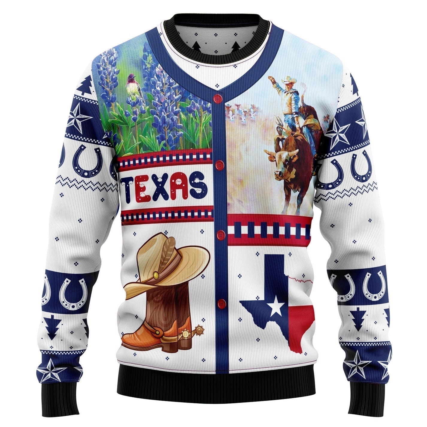 Awesome Texas Ugly Christmas Sweater For Men & Women Christmas Gift Sweater US3156 - WeCustomit