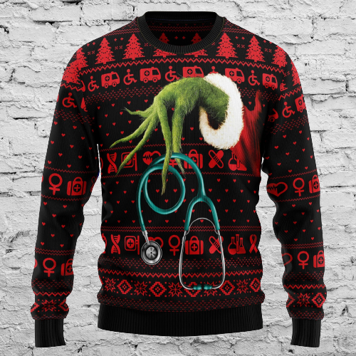 For Nurse Ugly Christmas Sweater For Men & Women Christmas Gift Sweater US1523 - WeCustomit