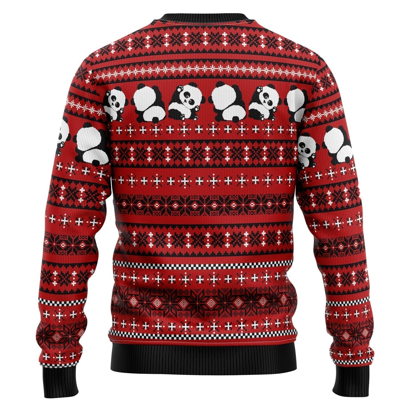 Panda Christmas Ugly Christmas Sweater For Men & Women Christmas Gift Sweater US3163 - WeCustomit