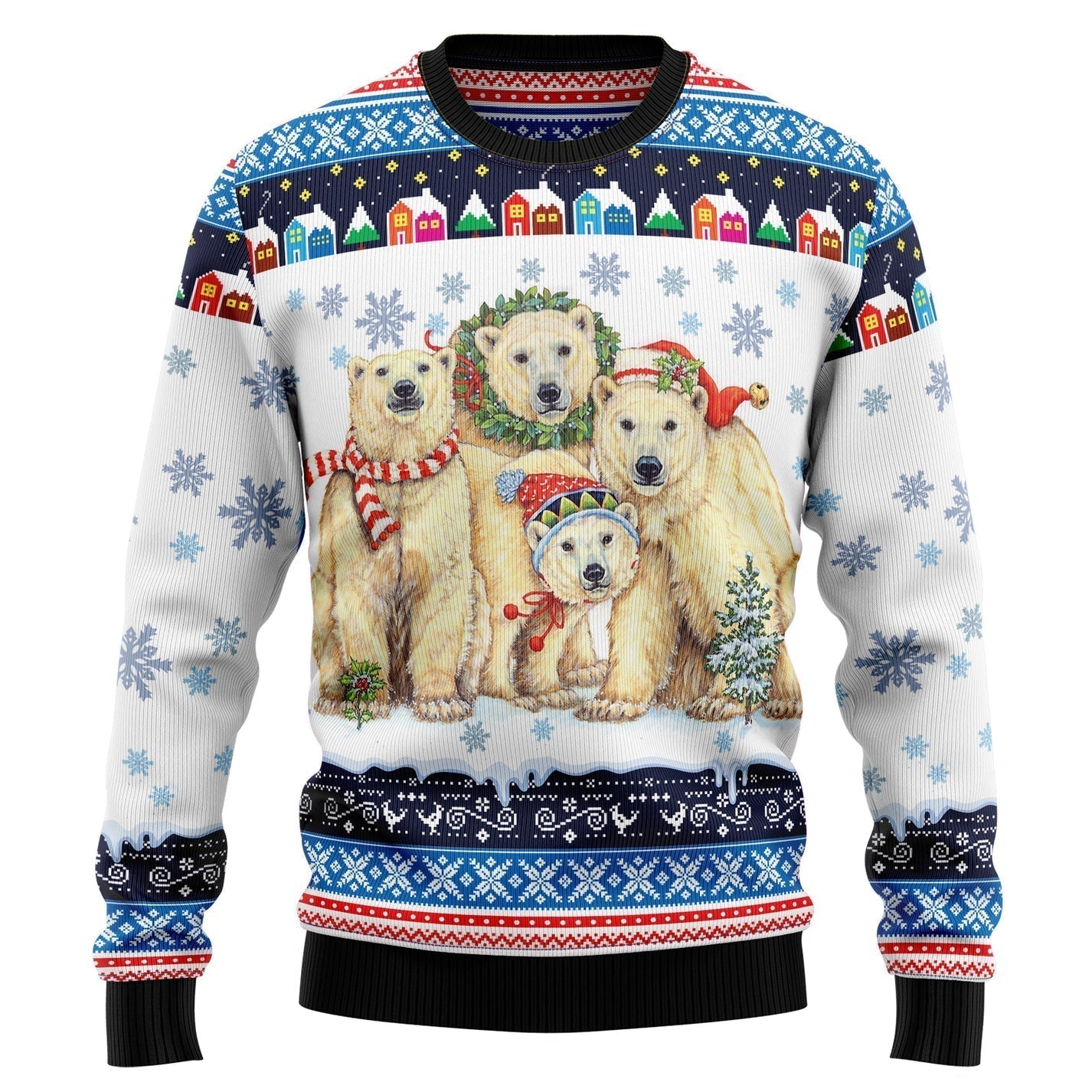 Bears Christmas Ugly Christmas Sweater For Men & Women Christmas Gift Sweater US3330 - WeCustomit