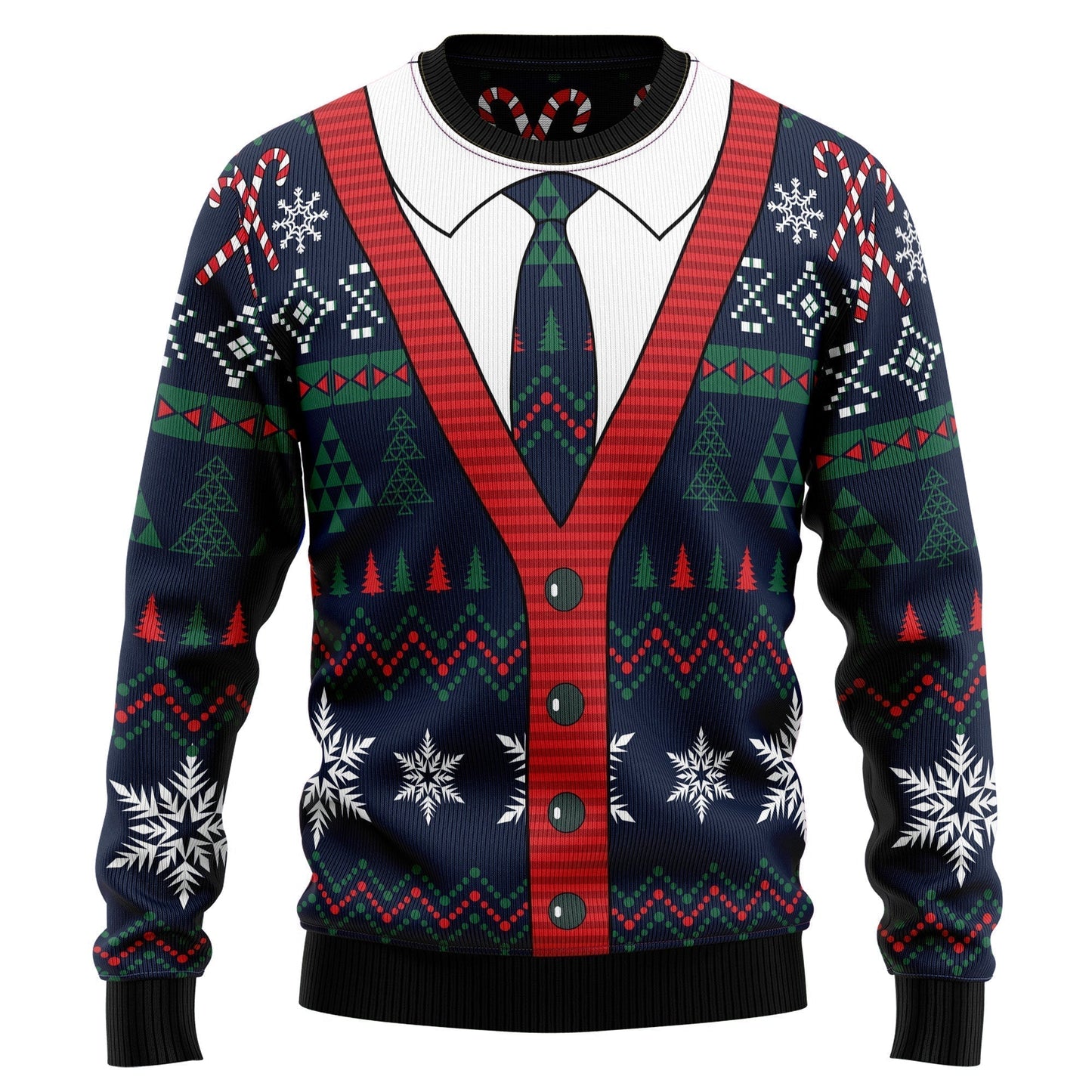 Cardigan Ugly Christmas Sweater For Men & Women Christmas Gift Sweater US2110 - WeCustomit