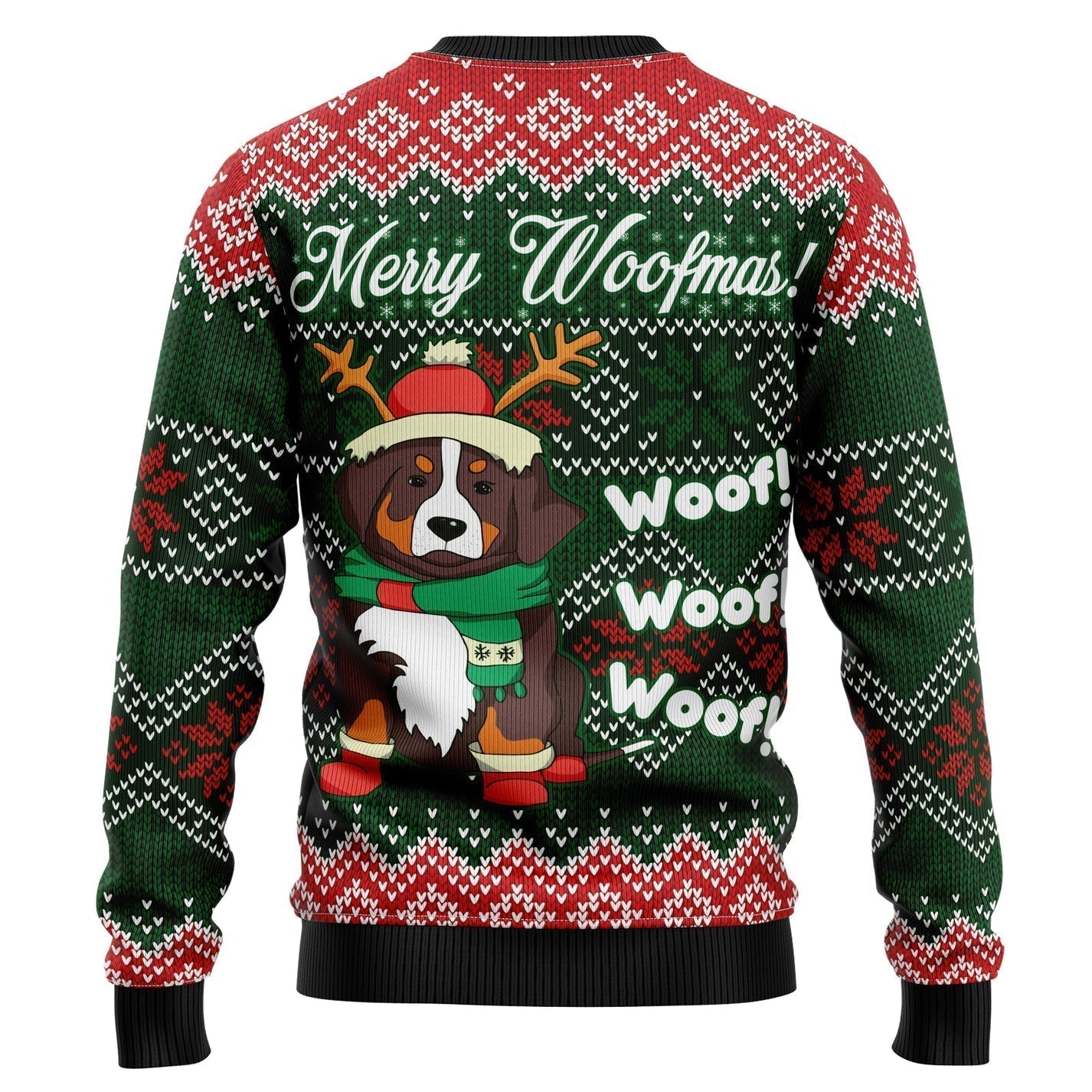 Merry Woofmas Ugly Christmas Sweater For Men & Women Christmas Gift Sweater US3557 - WeCustomit