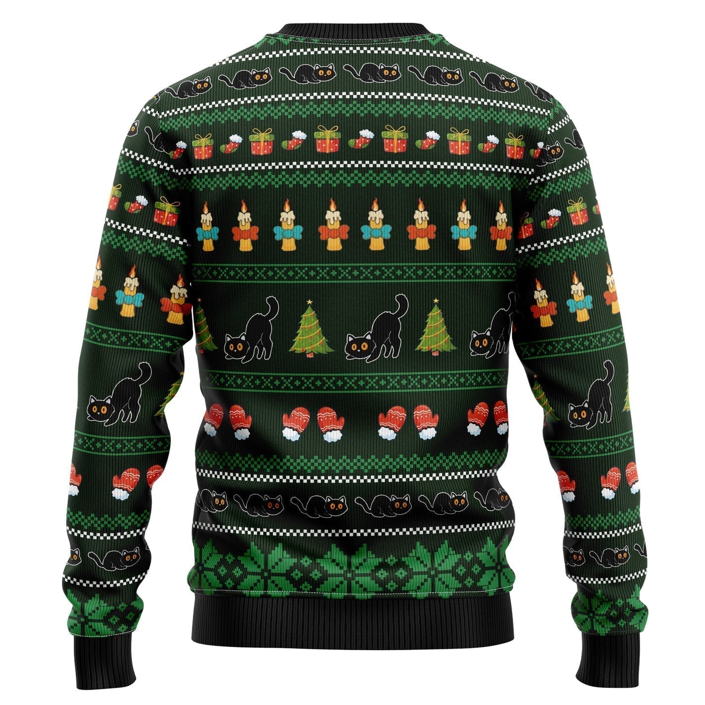 Meowy Christmas Black Cat Ugly Christmas Sweater For Men & Women Christmas Gift Sweater US3567 - WeCustomit