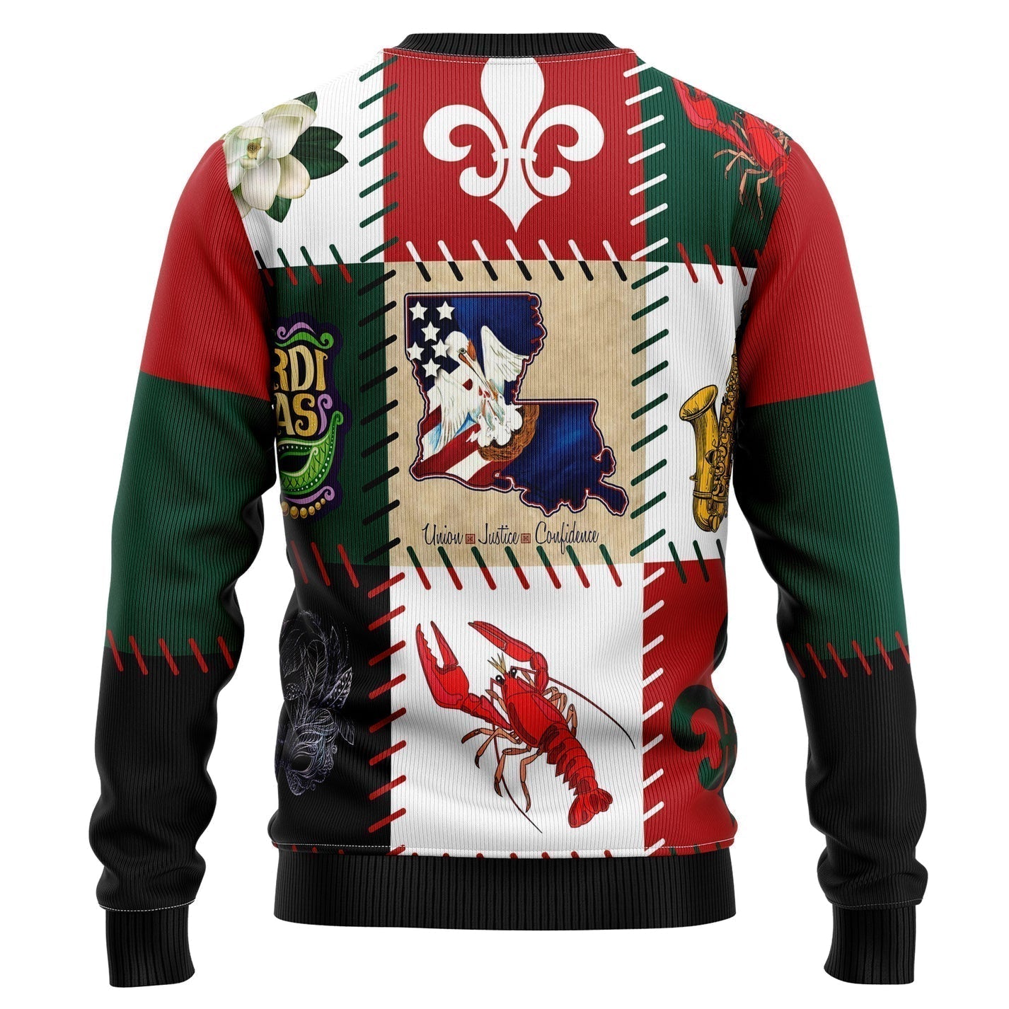 Louisiana Famous Things Ugly Christmas Sweater For Men & Women Christmas Gift Sweater US3198 - WeCustomit