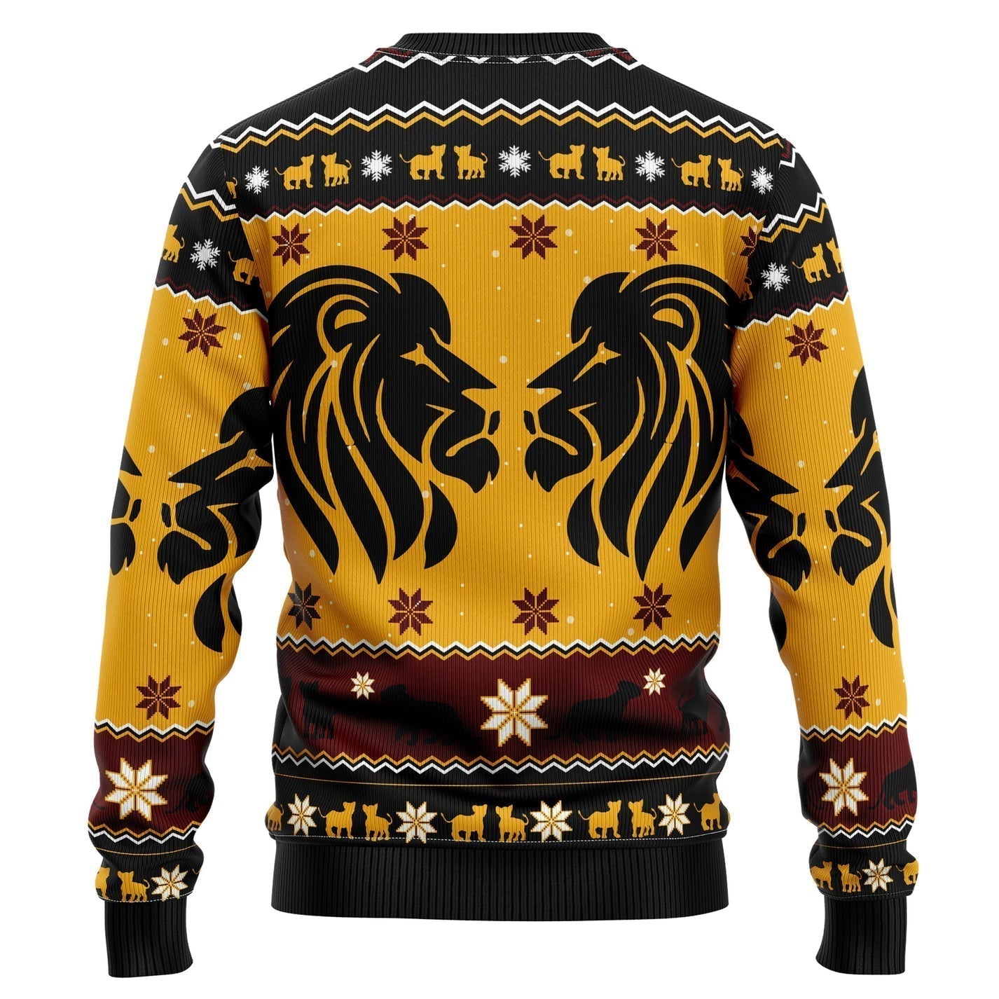 Lion Xmas Ugly Christmas Sweater For Men & Women Christmas Gift Sweater US3151 - WeCustomit