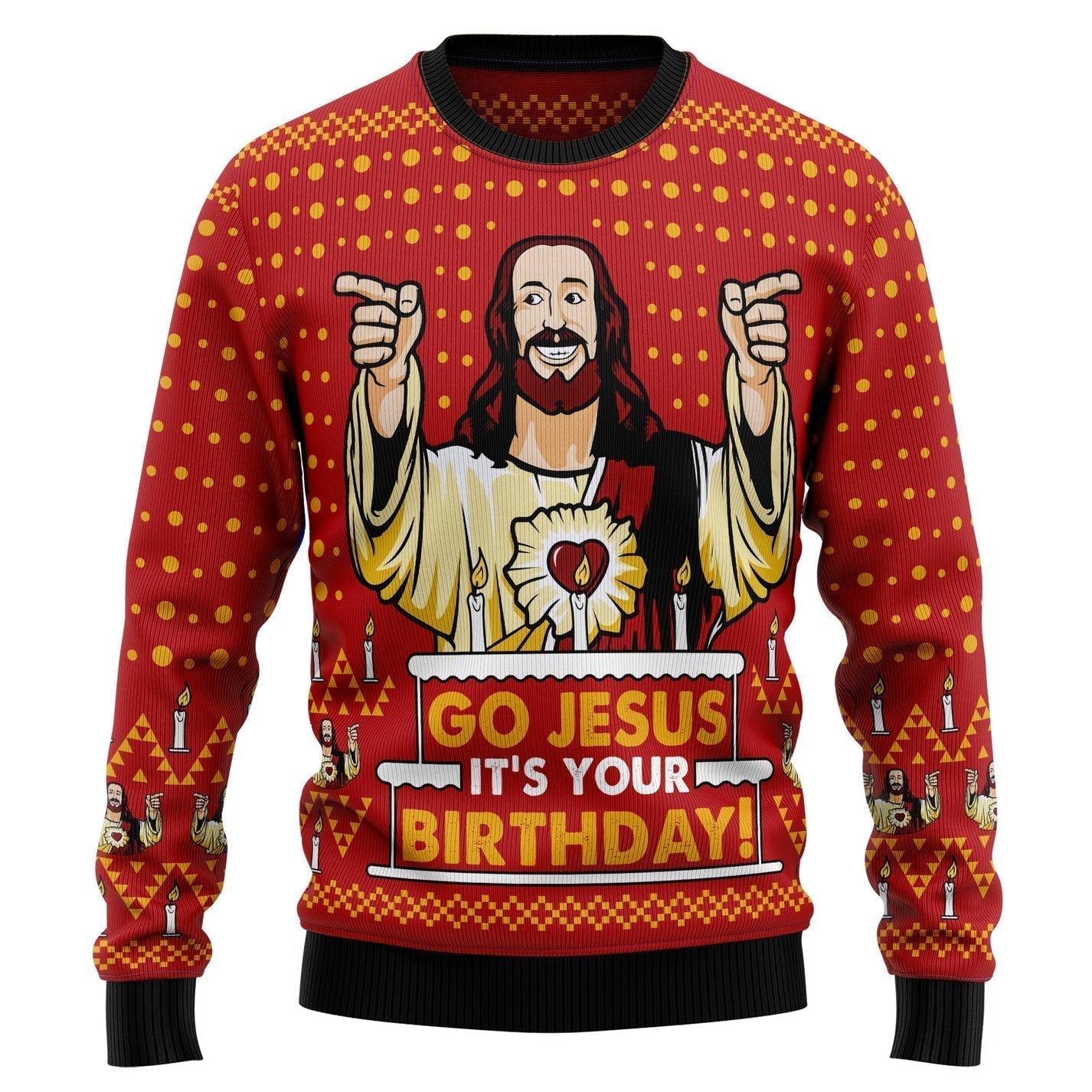 It's Your Birthday Ugly Christmas Sweater For Men & Women Christmas Gift Sweater US3161 - WeCustomit