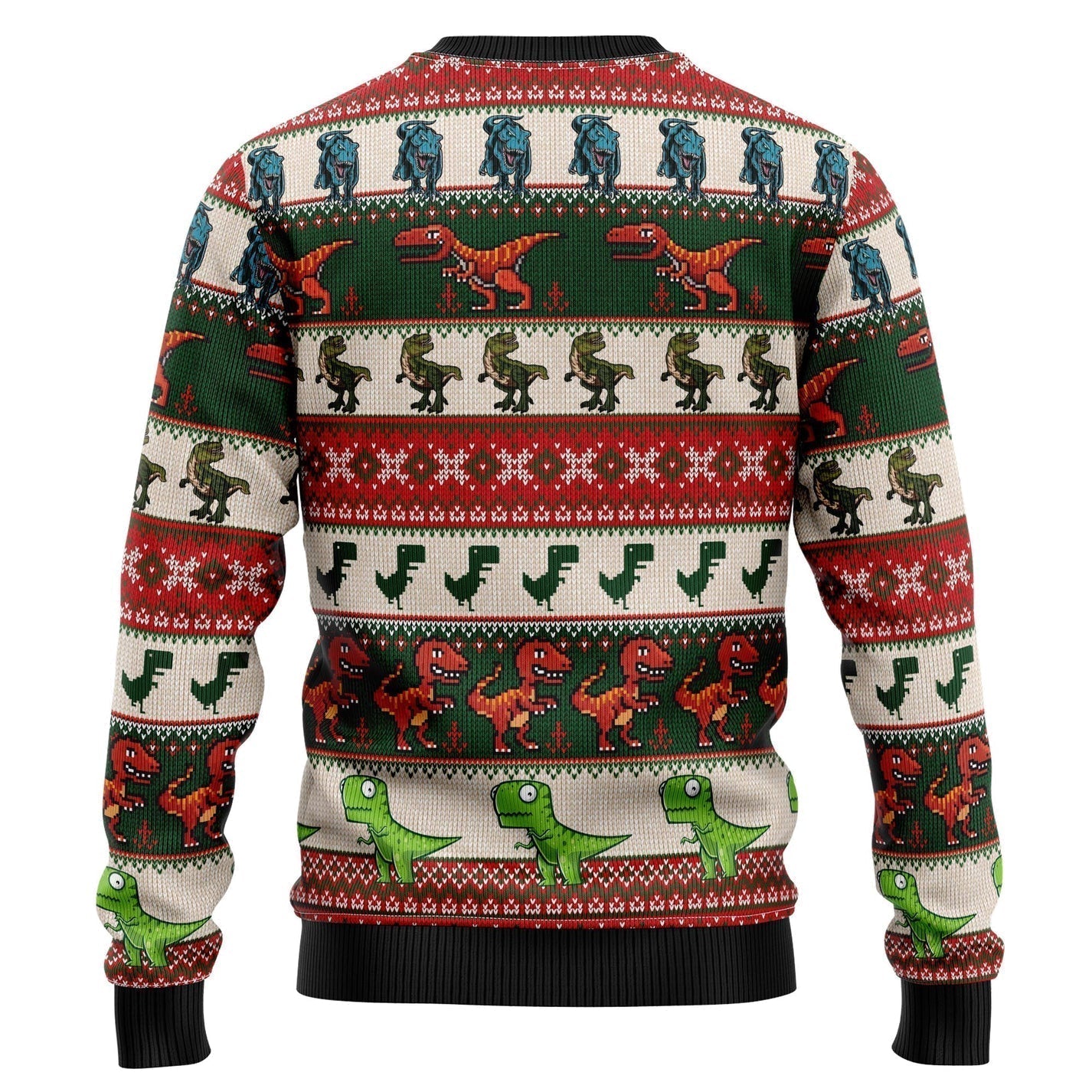 Christmas Tree Rex Ugly Christmas Sweater For Men & Women Christmas Gift Sweater US3332 - WeCustomit