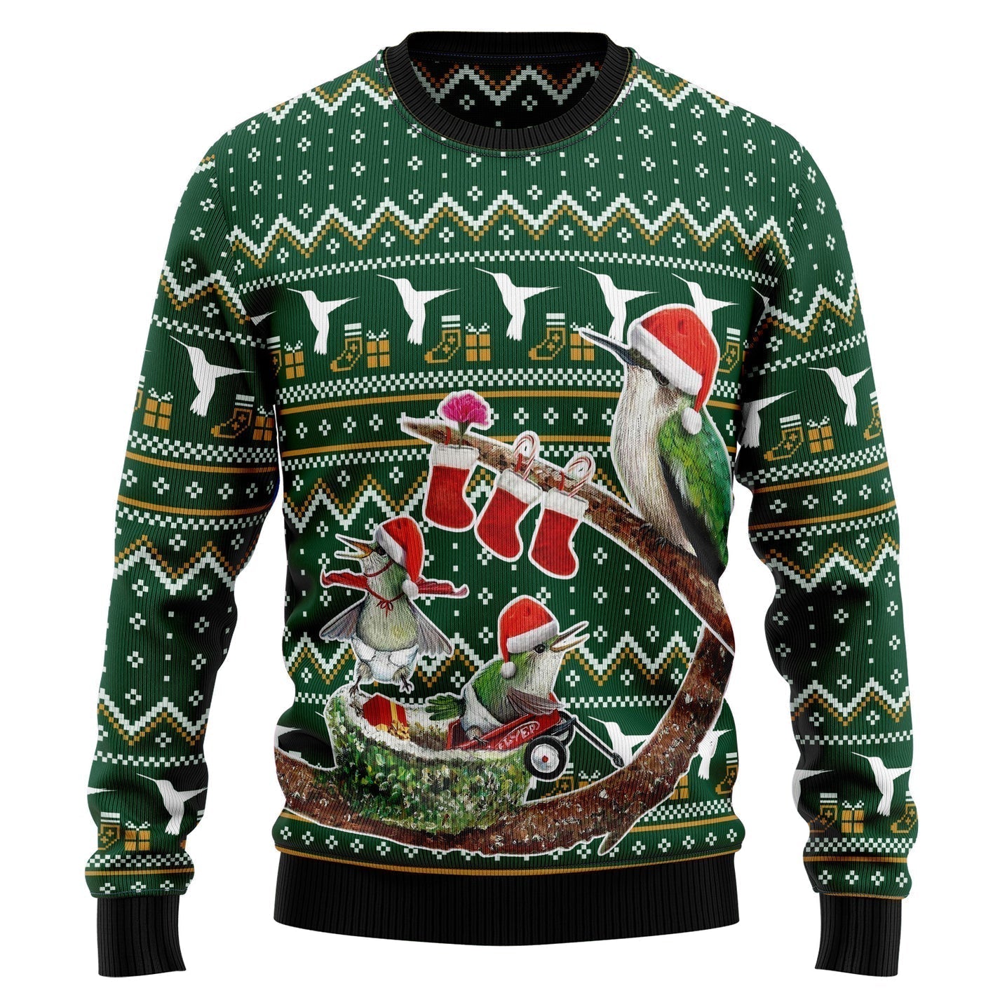 Hummingbird Family Xmas Ugly Christmas Sweater For Men & Women Christmas Gift Sweater US3210 - WeCustomit