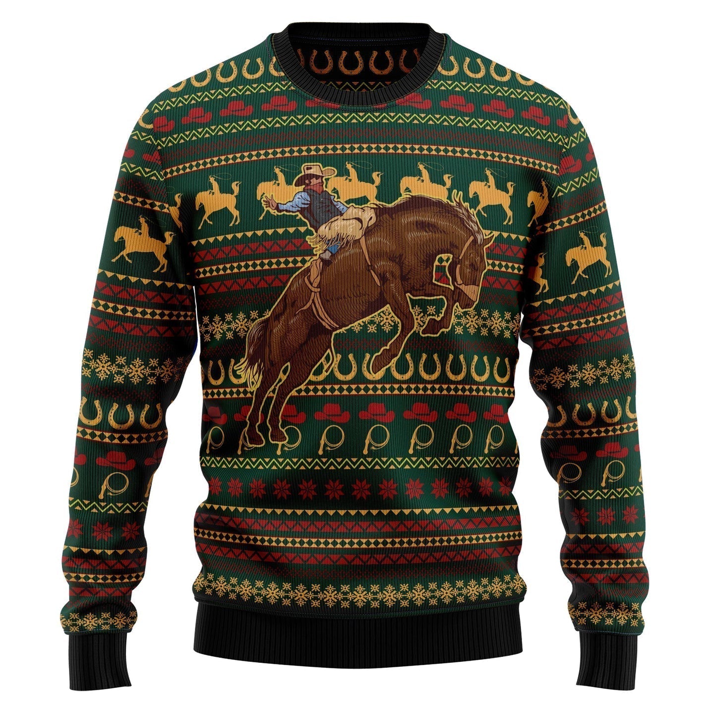 Amazing Cowboy Ugly Christmas Sweater For Men & Women Christmas Gift Sweater US2955 - WeCustomit