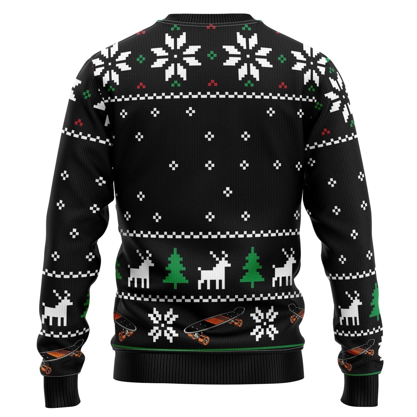 Santa Claus Skateboard Ugly Christmas Sweater For Men & Women Christmas Gift Sweater US2397 - WeCustomit