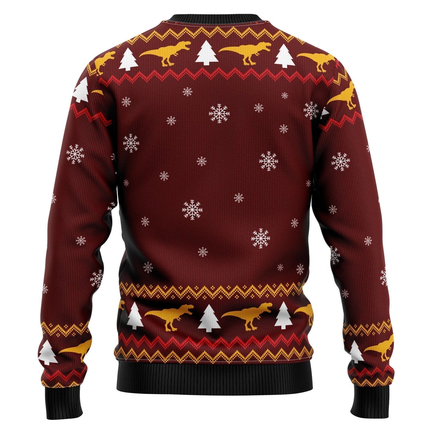 Santa and T-rex Ugly Christmas Sweater For Men & Women Christmas Gift Sweater US3515 - WeCustomit