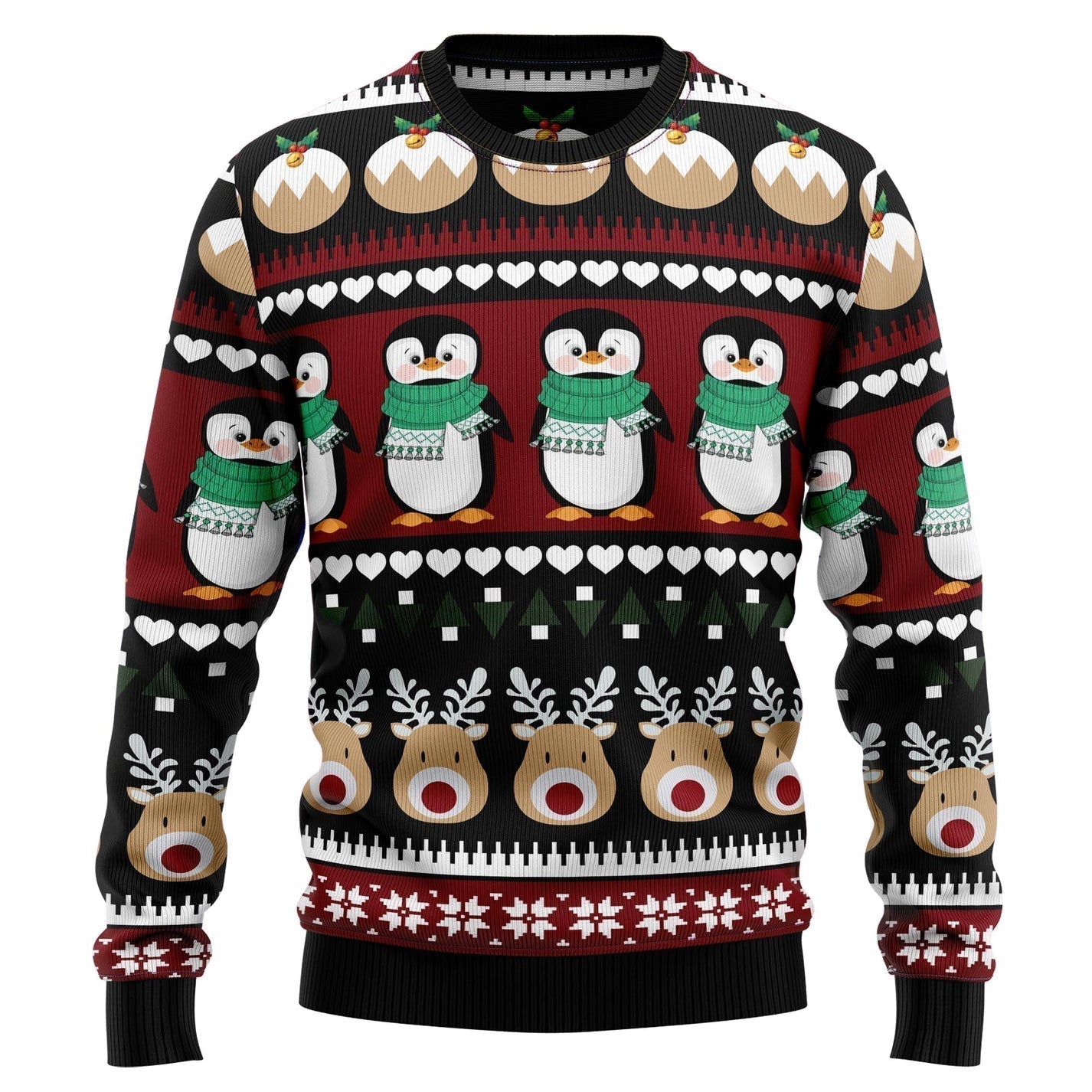 Penguin Group Ugly Christmas Sweater For Men & Women Christmas Gift Sweater US3168 - WeCustomit