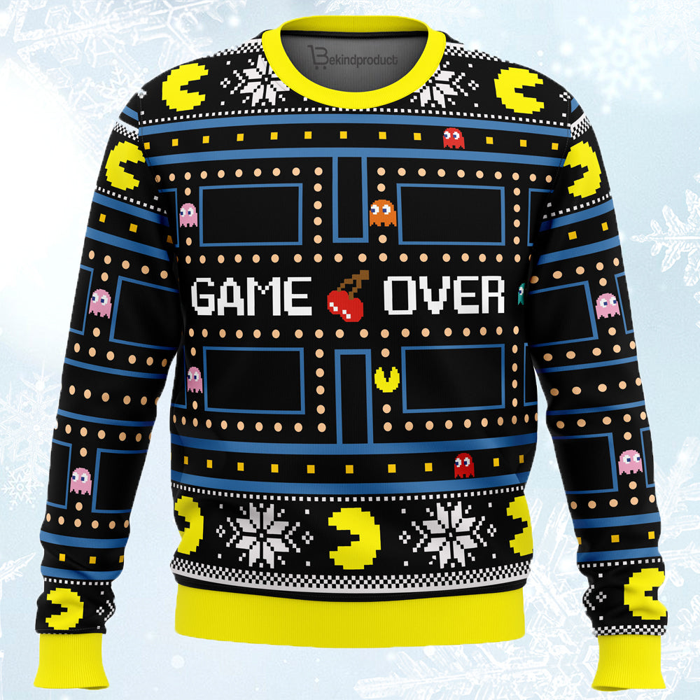 Pacman Ugly Christmas Sweater For Men & Women Christmas Gift Sweater PT463 - WeCustomit