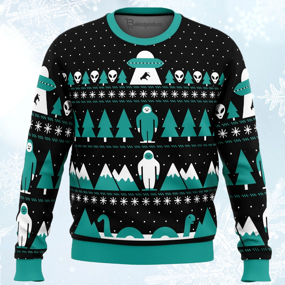 Paranormal Xmas Alien Ugly Christmas Sweater For Men & Women Christmas Gift Sweater PT701 - WeCustomit