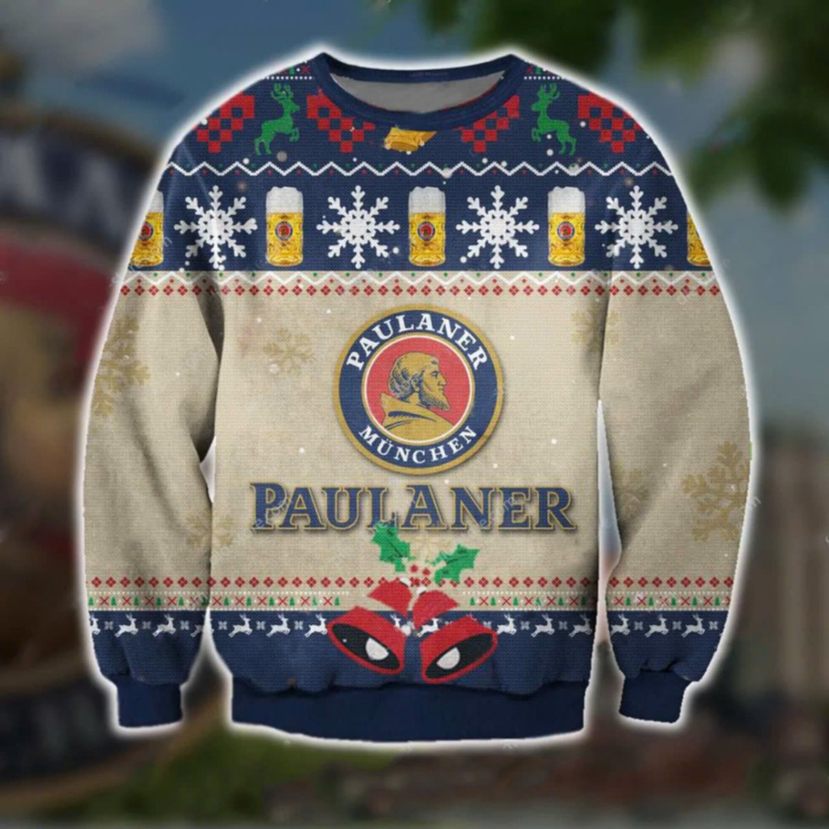 Paulaner Christmas Jingle Bell Ugly Sweater - WeCustomit