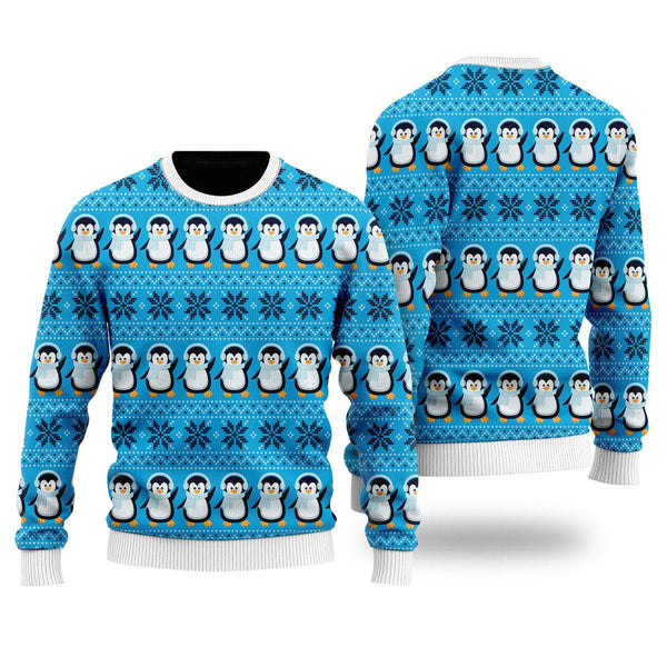 Penguins Let It Snow Ugly Christmas Sweater For Men & Women Christmas Gift Sweater US1751 - WeCustomit