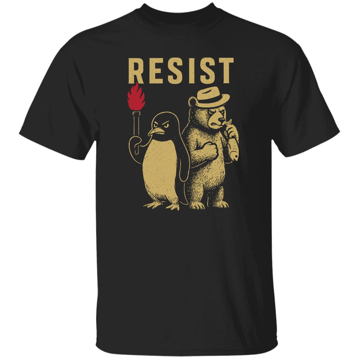 Penguins Smokey Bear Resist Tariff Shirt - WeCustomit