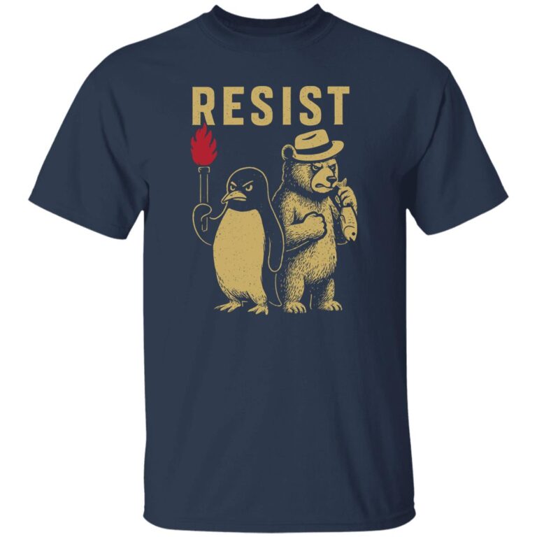 Penguins Smokey Bear Resist Tariff Shirt - WeCustomit