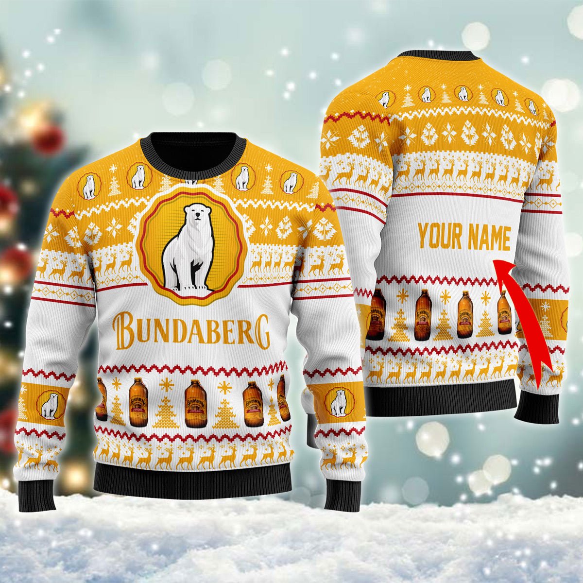 Personalized Bundaberg Christmas Ugly Sweater - WeCustomit