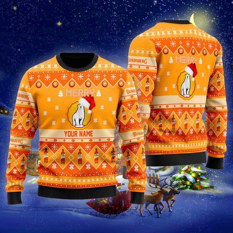 Personalized Bundaberg Merry Christmas Ugly Sweater - WeCustomit