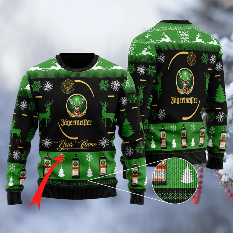 Personalized Jagermeister Black Ugly Sweater - WeCustomit