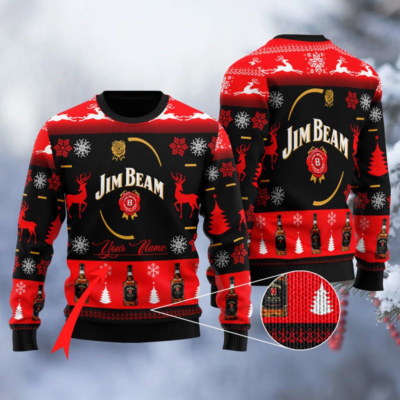 Personalized Jim Beam Black Ugly Sweater - WeCustomit
