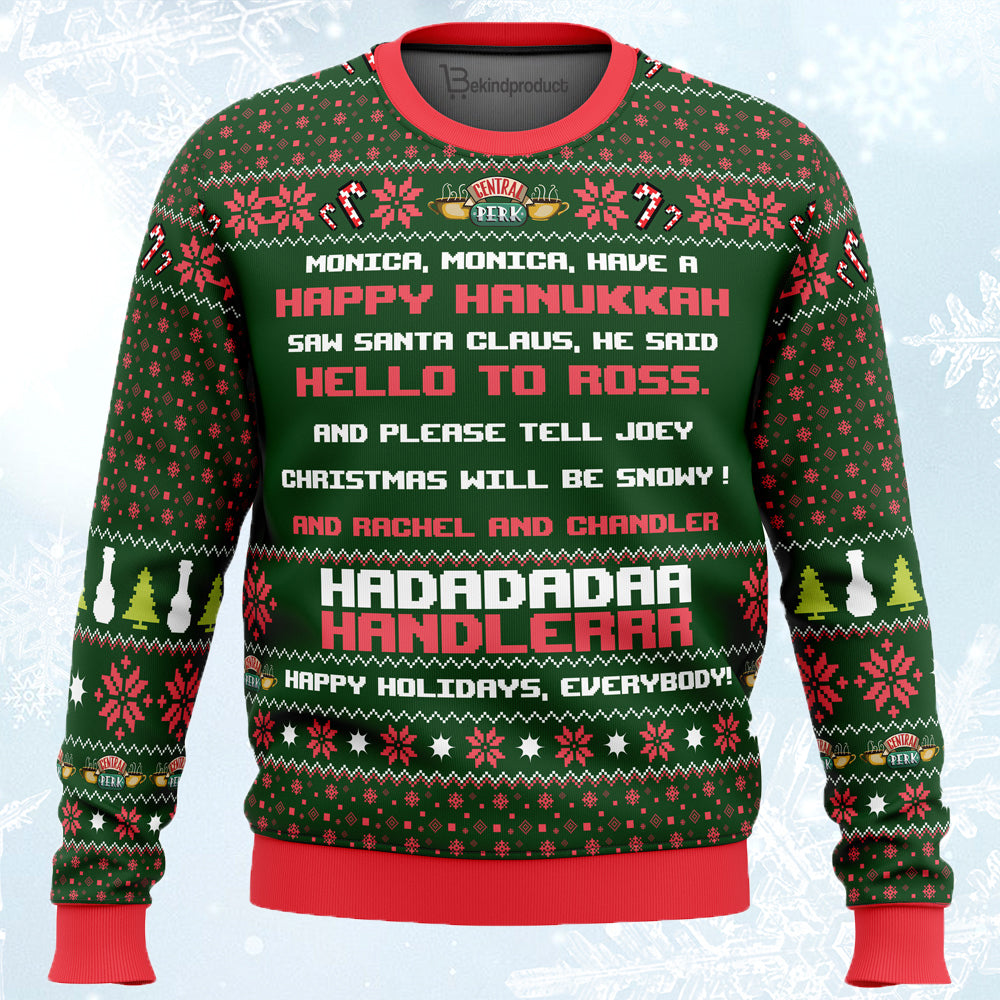 Phoebe’s Christmas Song Friends Ugly Christmas Sweater For Men & Women Christmas Gift Sweater PT621 - WeCustomit