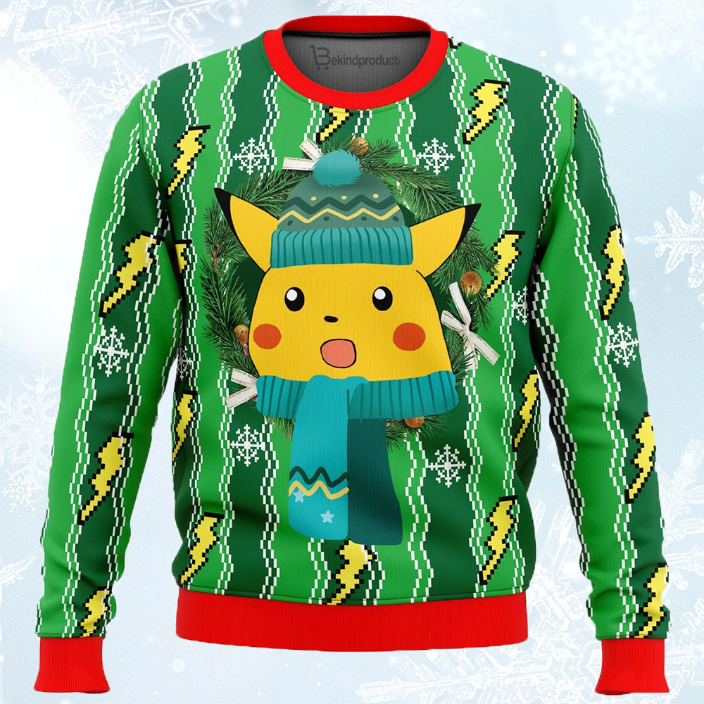 Pikachu Ugly Christmas Sweater For Men & Women Christmas Gift Sweater PT778 - WeCustomit