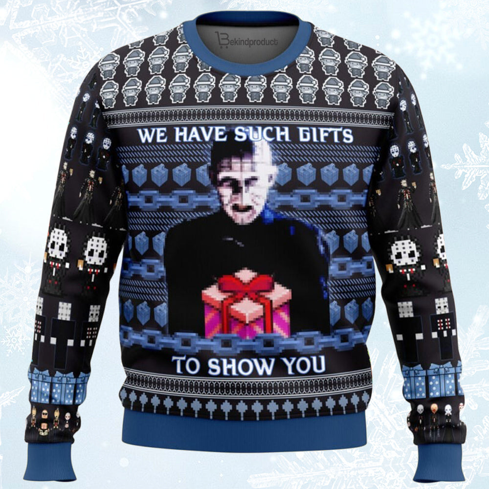 Pinhead Hellraiser Ugly Christmas Sweater For Men & Women Christmas Gift Sweater BH138 - WeCustomit