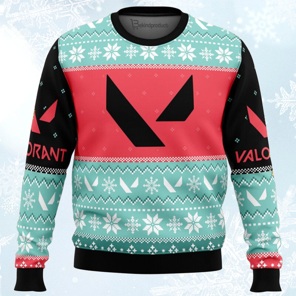 Play As One Valorant Ugly Christmas Sweater For Men & Women Christmas Gift Sweater BH372 - WeCustomit