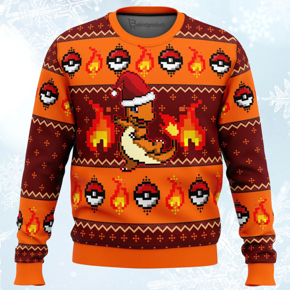 Pokemon Charmander Ugly Christmas Sweater For Men & Women Christmas Gift Sweater BH137 - WeCustomit