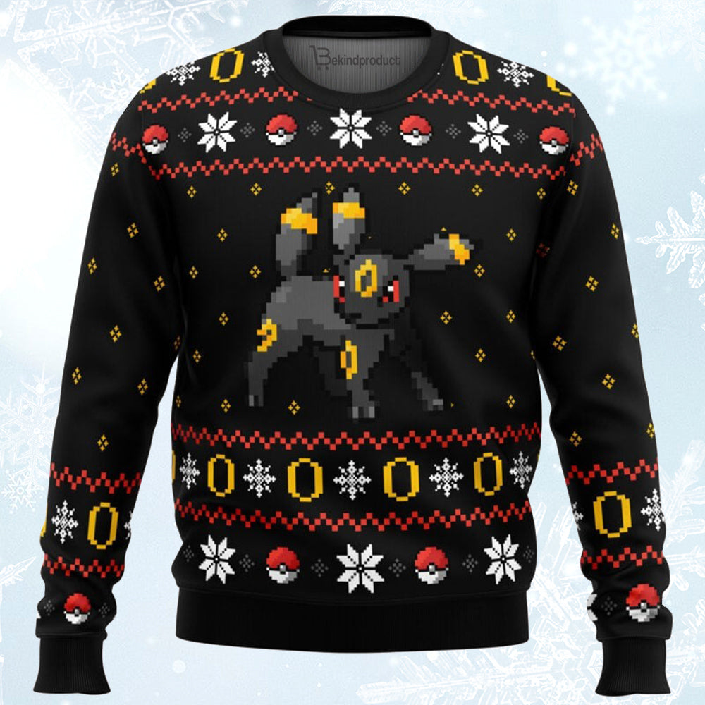 Pokemon Ring of Umbreon Ugly Christmas Sweater For Men & Women Christmas Gift Sweater BH211 - WeCustomit