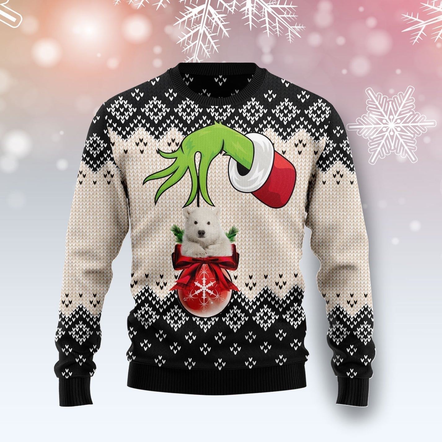 Polar Bear Xmas Ball Ugly Christmas Sweater For Men & Women Christmas Gift Sweater US3606 - WeCustomit