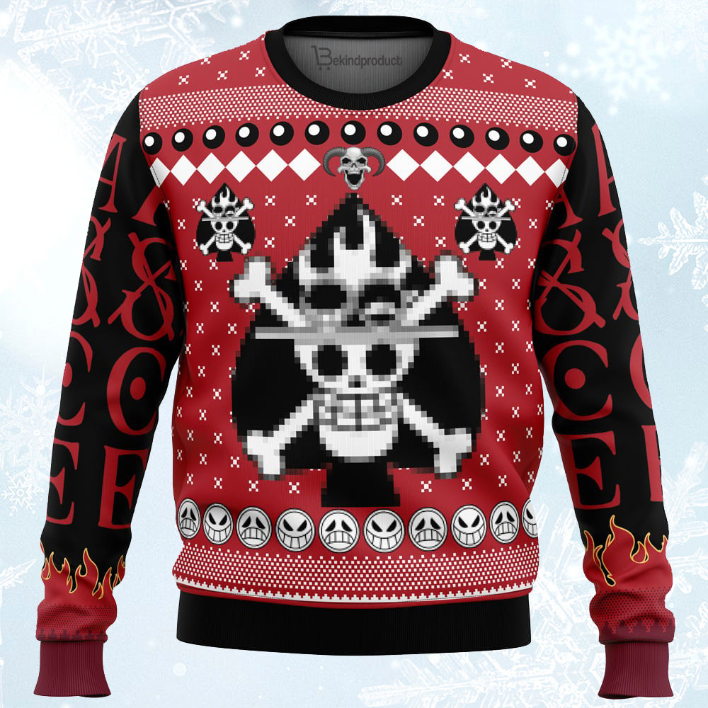 Portgas D. Ace Ugly Christmas Sweater For Men & Women Christmas Gift Sweater PT734 - WeCustomit