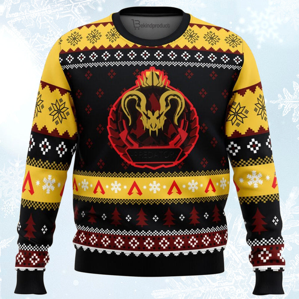 Predator Rank Apex Legends Ugly Christmas Sweater For Men & Women Christmas Gift Sweater BH371 - WeCustomit