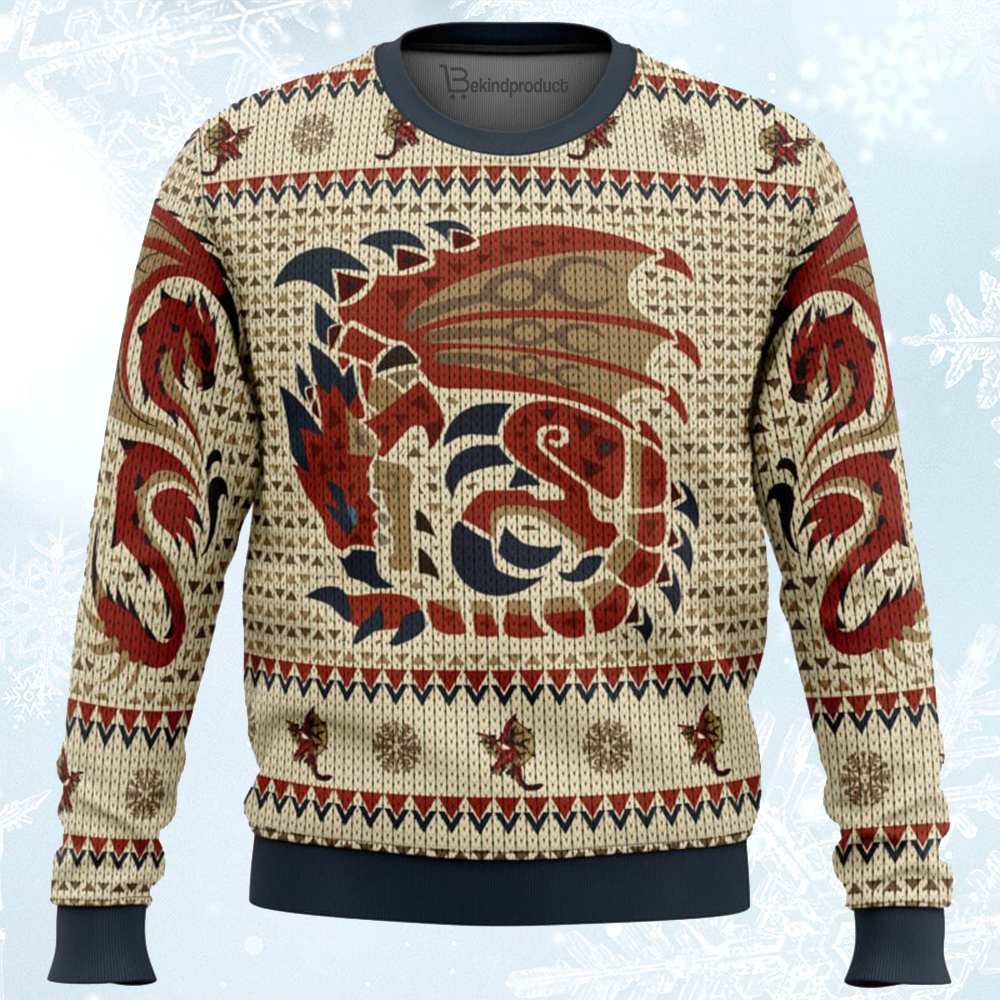 Rathalos Monster Hunter Ugly Christmas Sweater For Men & Women Christmas Gift Sweater BH006 - WeCustomit