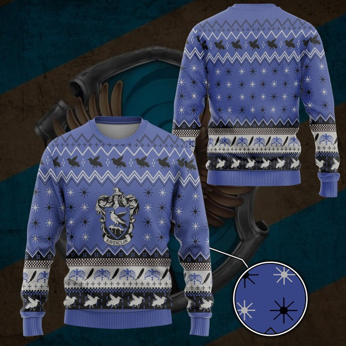 Ravenclaw Holiday Joy Ugly Christmas Sweater For Men & Women Christmas Gift Sweater US4224 - WeCustomit