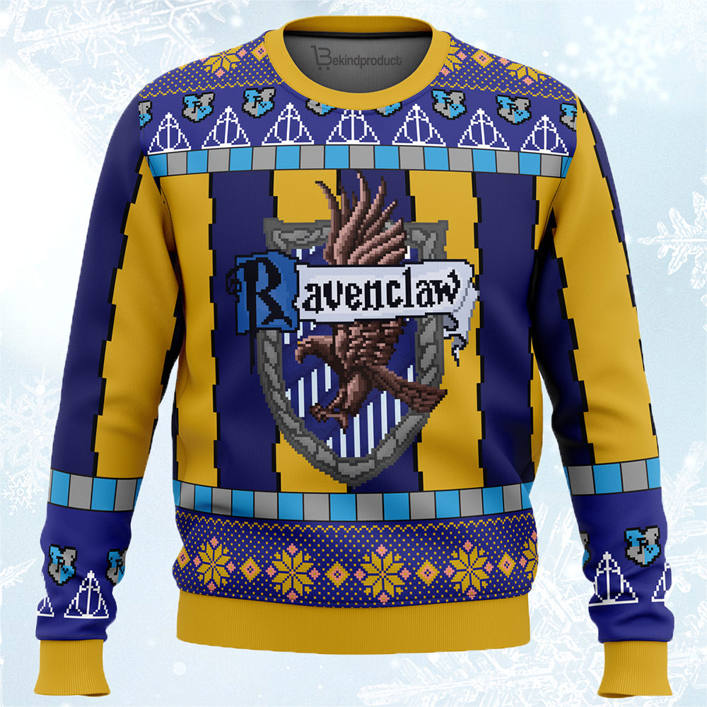 Ravenclaw Ugly Christmas Sweater For Men & Women Christmas Gift Sweater PT464 - WeCustomit
