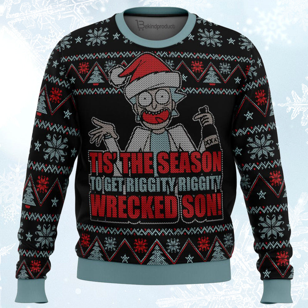 Rick and Morty Tis The Season Ugly Christmas Sweater For Men & Women Christmas Gift Sweater BH053 - WeCustomit