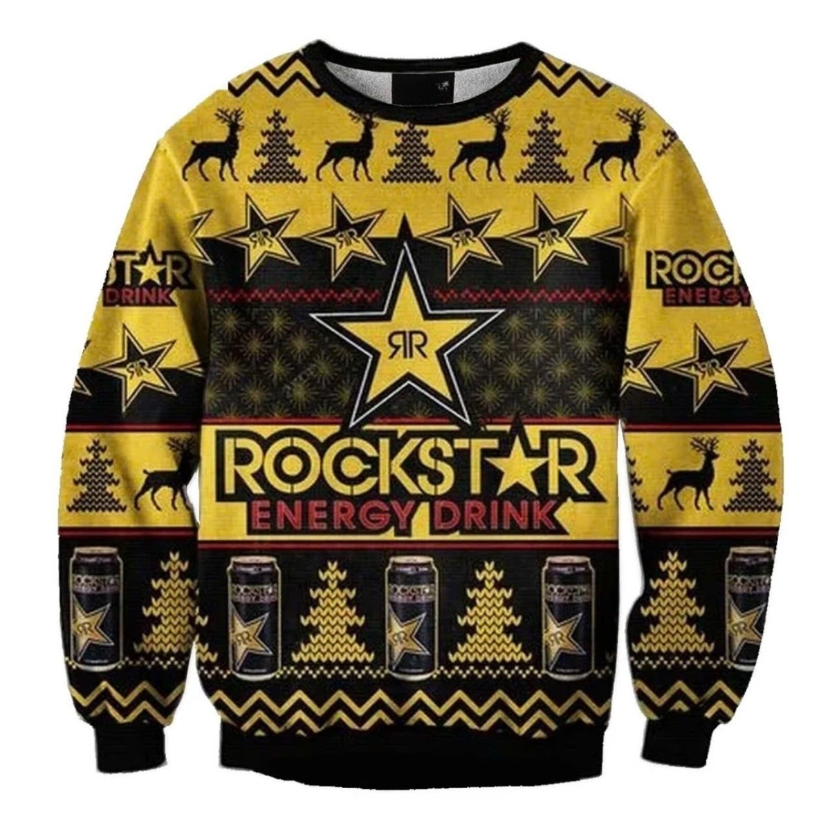 Rockstar Christmas Ugly Sweater - WeCustomit