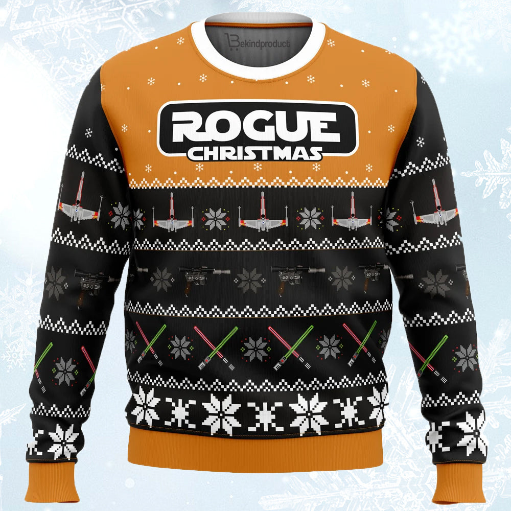 Rogue Christmas Ugly Christmas Sweater For Men & Women Christmas Gift Sweater PT854 - WeCustomit