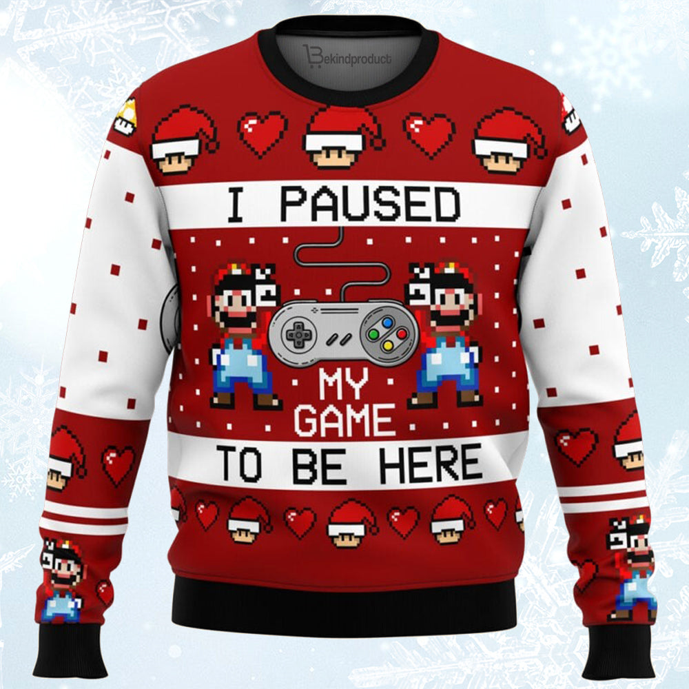 SNES Ugly Christmas Sweater For Men & Women Christmas Gift Sweater BH203 - WeCustomit