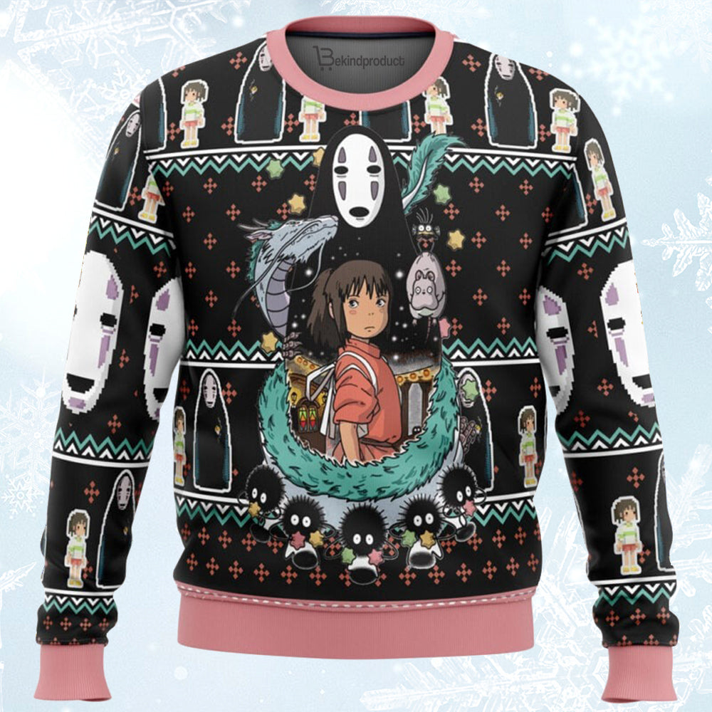 SPIRITED AWAY Avatar Ugly Christmas Sweater For Men & Women Christmas Gift Sweater BH086 - WeCustomit