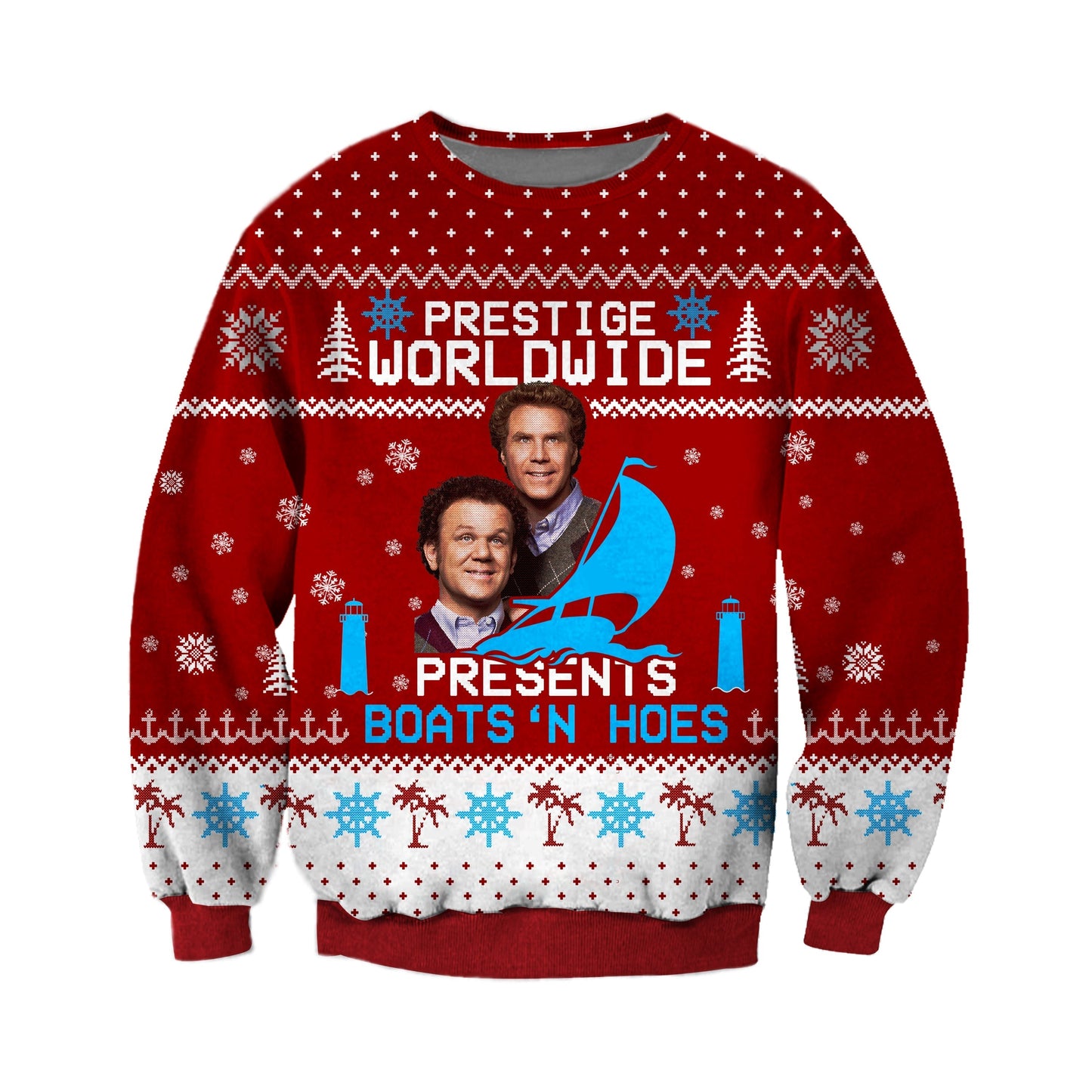 Step Brothers Prestige Worldwide Presents Ugly Christmas Sweater For Men & Women Christmas Gift Sweater CEE007 - WeCustomit