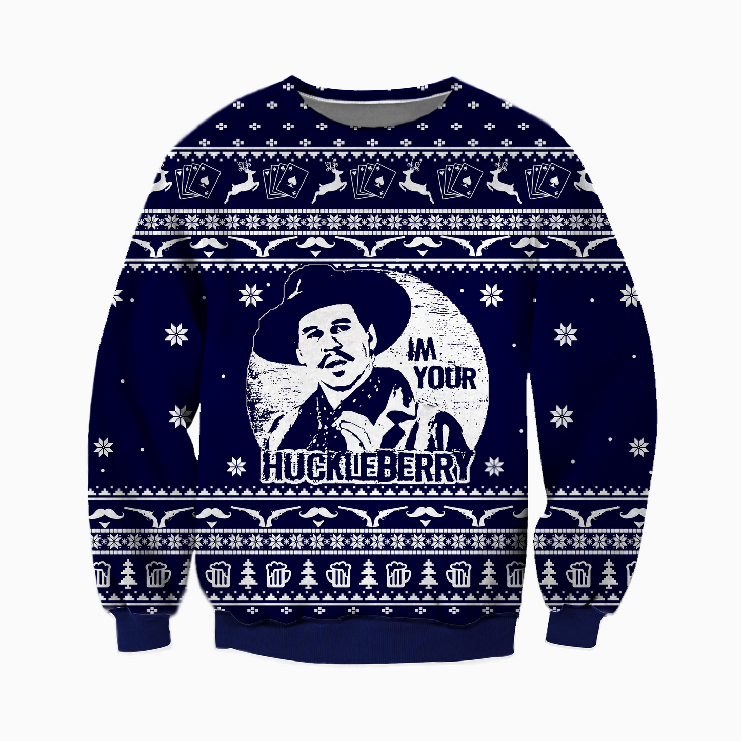 I'm Your Huckleberry Ugly Christmas Sweater For Men & Women Christmas Gift Sweater CEE013 - WeCustomit