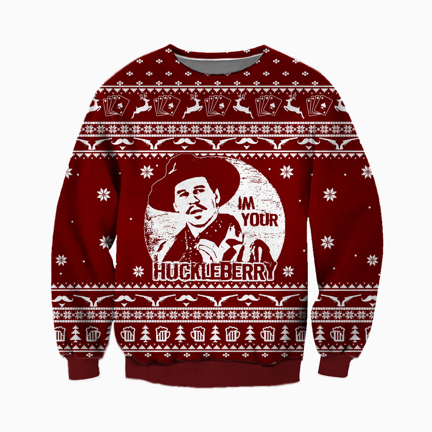 I'm Your Huckleberry Ugly Christmas Sweater For Men & Women Christmas Gift Sweater CEE014 - WeCustomit