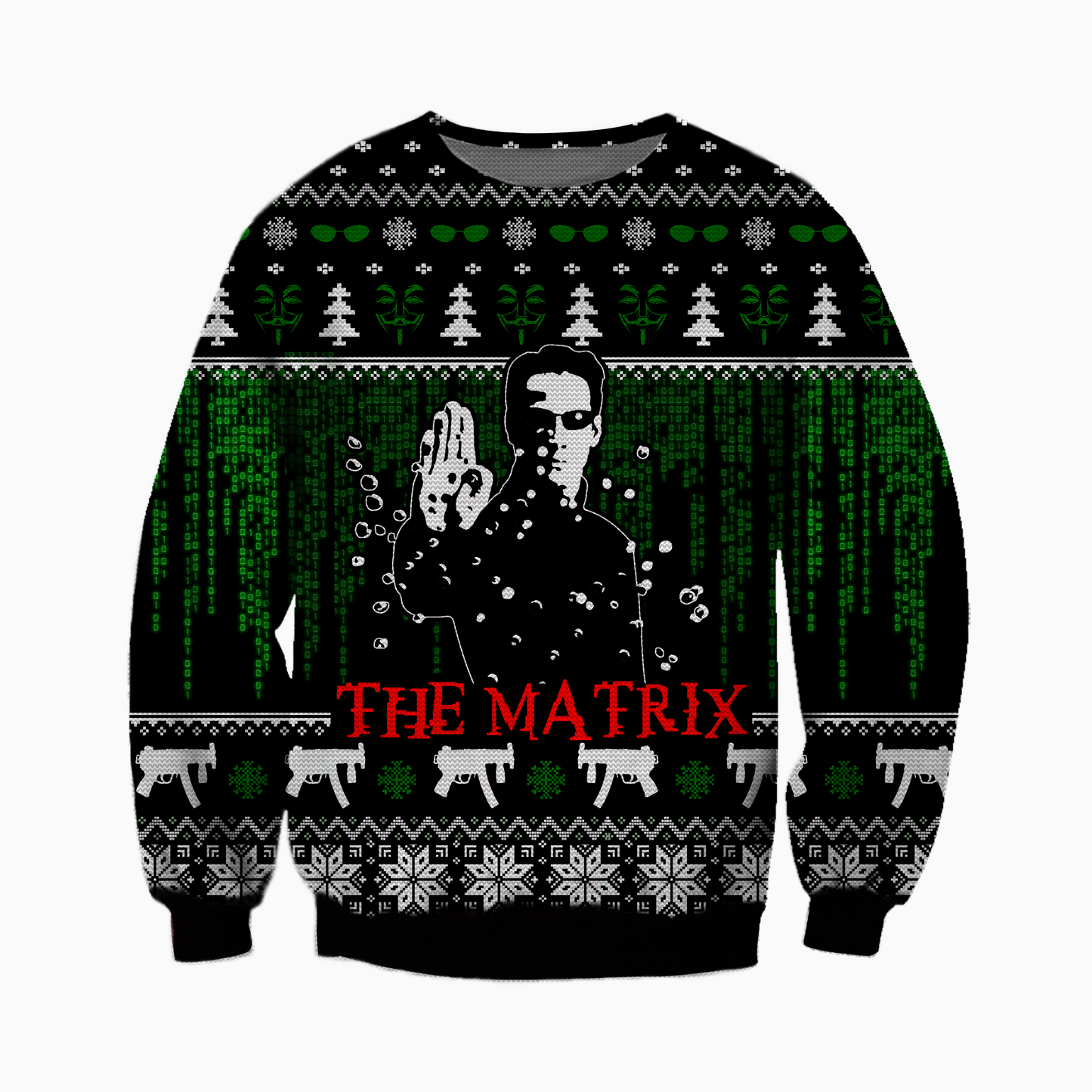 The Matrix Ugly Christmas Sweater For Men & Women Christmas Gift Sweater CEE026 - WeCustomit