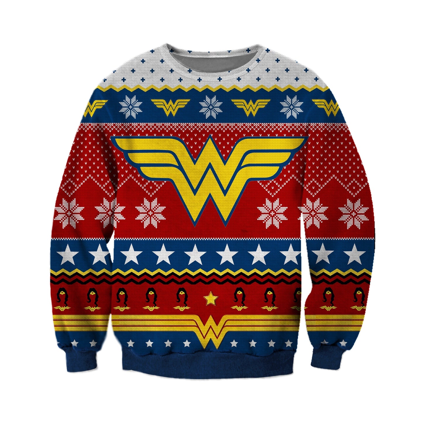 Amazing Wonder Woman Ugly Christmas Sweater For Men & Women Christmas Gift Sweater CEE034 - WeCustomit